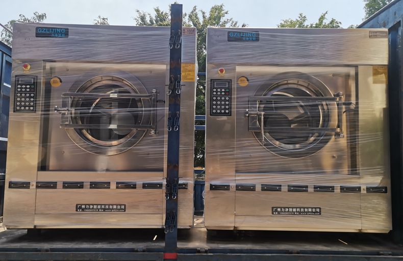 
		客户采购的2台100公斤洗衣机装车发货
		(图4)